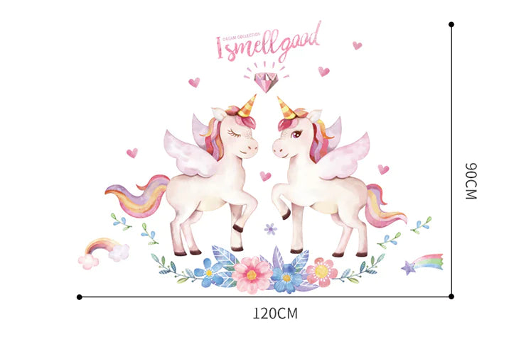Magical Unicorn Wall Decals for Children
