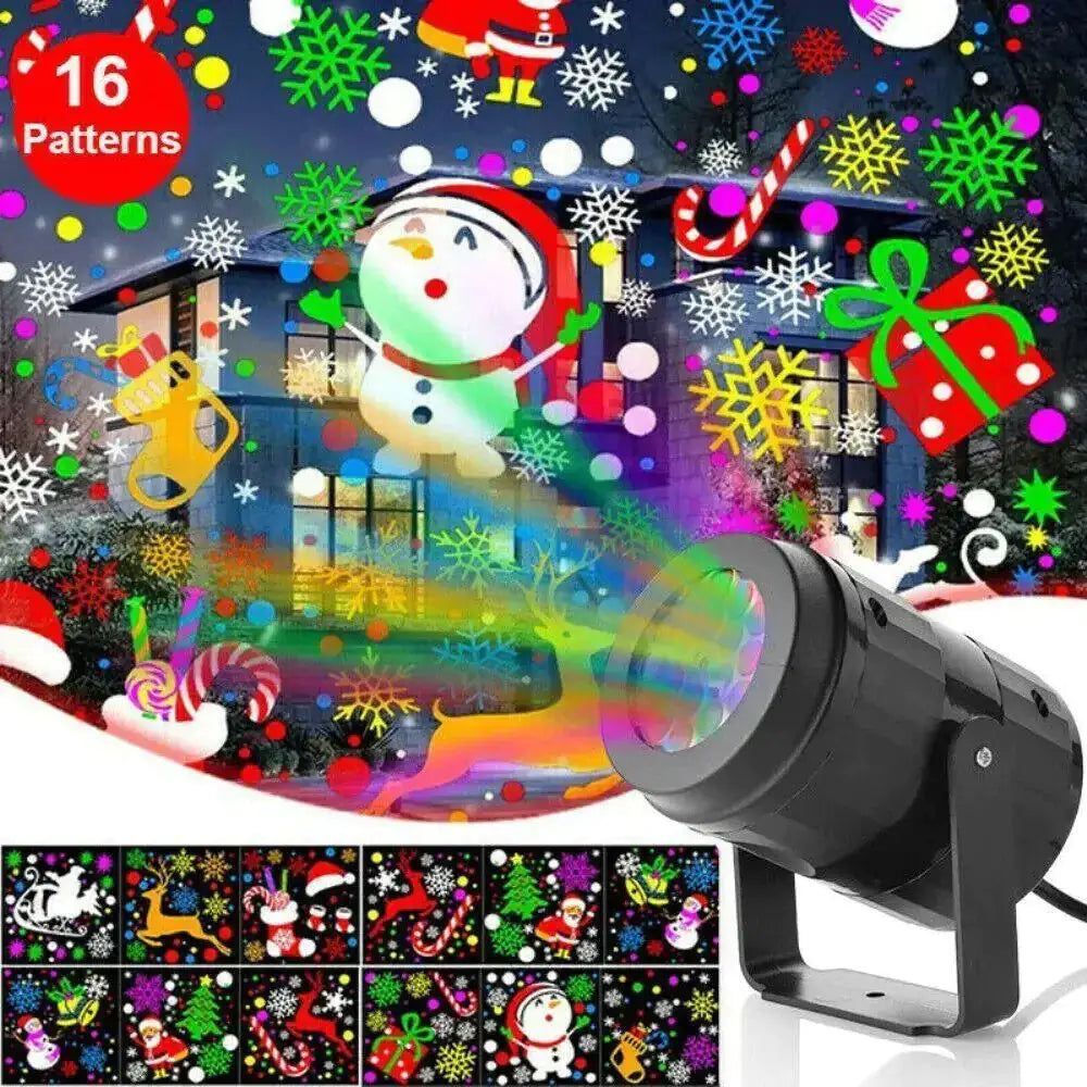 Festive Snowflake LED Projector
