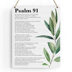 Scripture Verse Wall Art 8x10 - Psalm 91