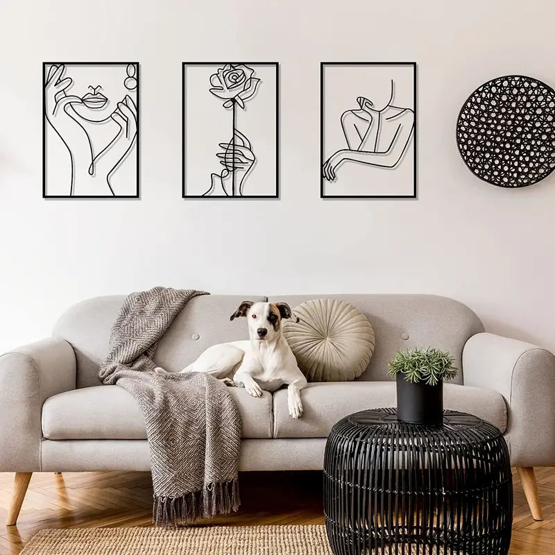 Contemporary Metal Silhouette Wall Art
