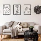 Contemporary Metal Silhouette Wall Art