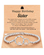 Sister Love Infinity Bracelet - Memorable Birthday Gift