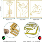 Contemporary Metal Silhouette Wall Art